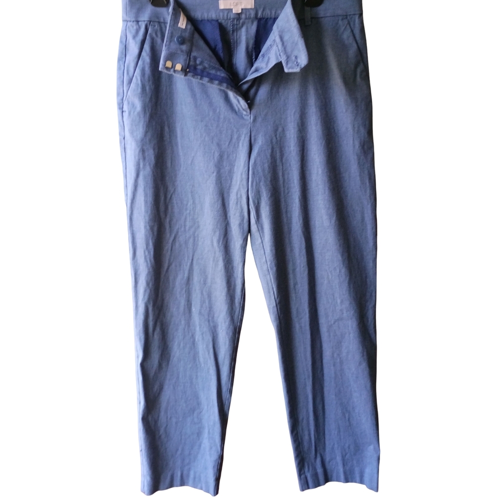 LOFT Blue Straight-Leg Women's Pants